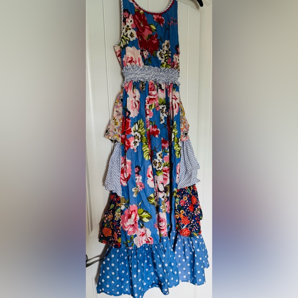 Matilda Jane Floral Kids Dress in Blue and Pink